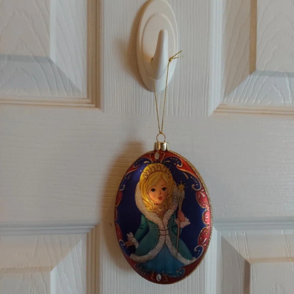 2018 NUTCRACKER SUITE SNOW QUEEN GLASS ORNAMENT BNWT RARE!